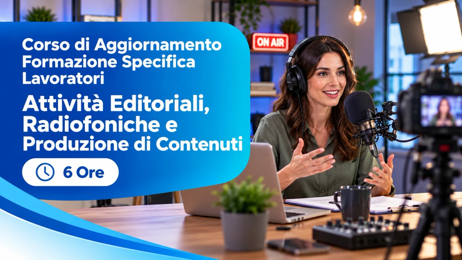 Corso di Aggiornamento Formazione Specifica Lavoratori — Attività Editoriali, Radiofoniche e Produzione di Contenuti — 6 Ore