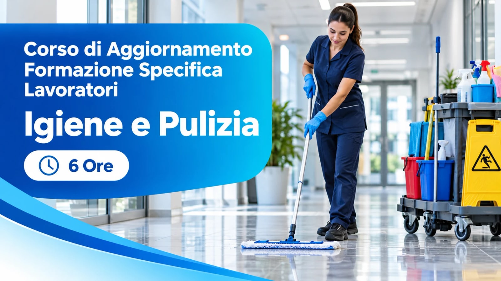 Corso di Aggiornamento Formazione Specifica Lavoratori — Igiene e Pulizia — 6 Ore