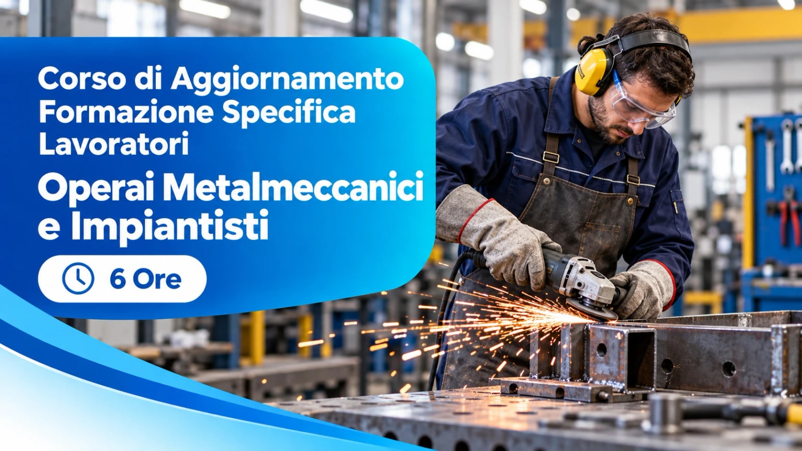 Corso di Aggiornamento Formazione Specifica Lavoratori — Operai Metalmeccanici e Impiantisti — 6 Ore