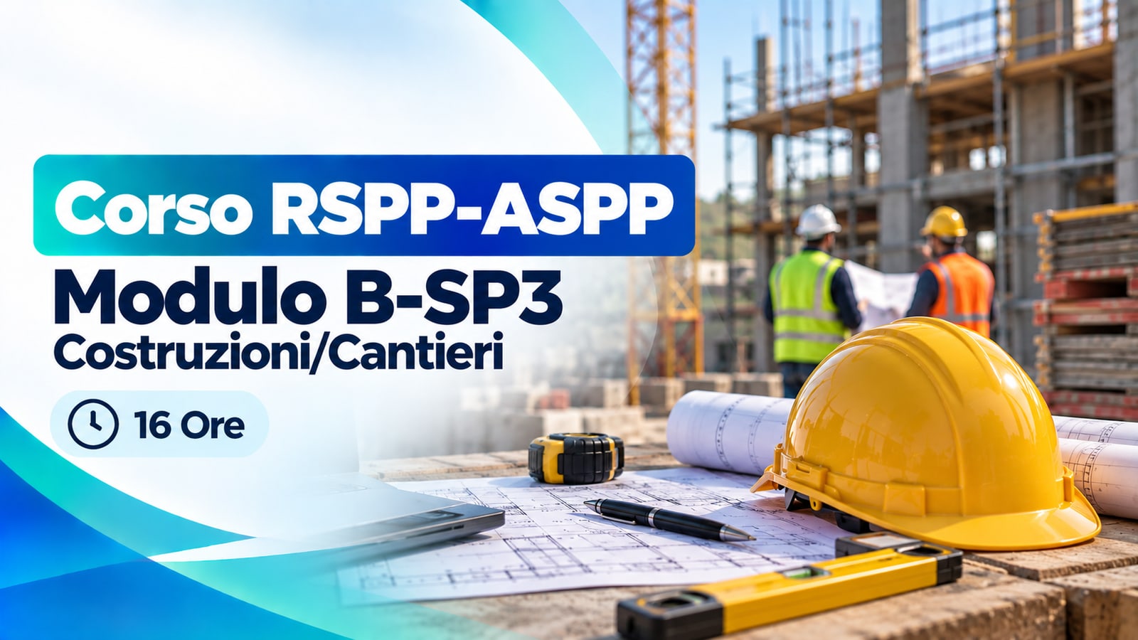 Corso RSPP-ASPP Modulo B-SP3 Costruzioni/Cantieri — 16 Ore